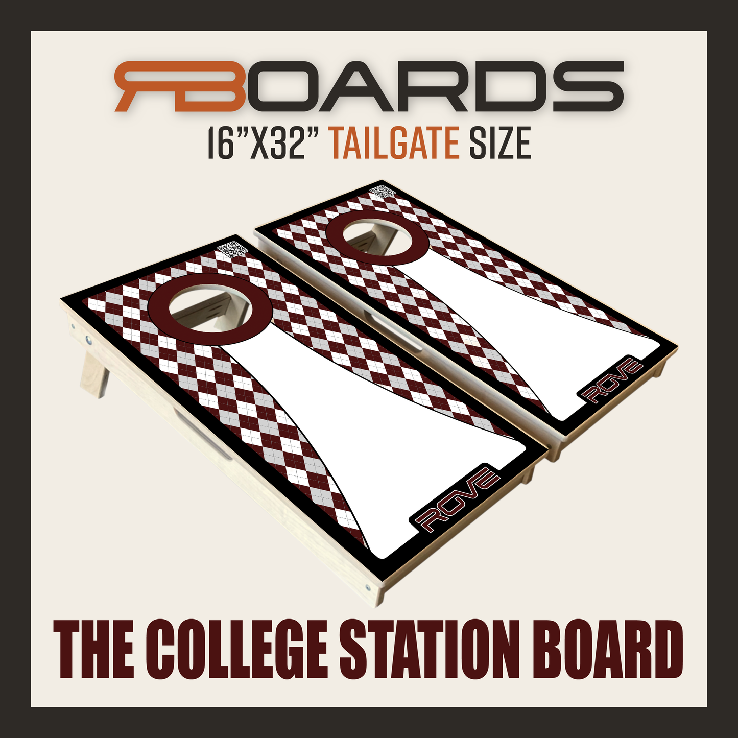 The College Station Board | Tailgate Size