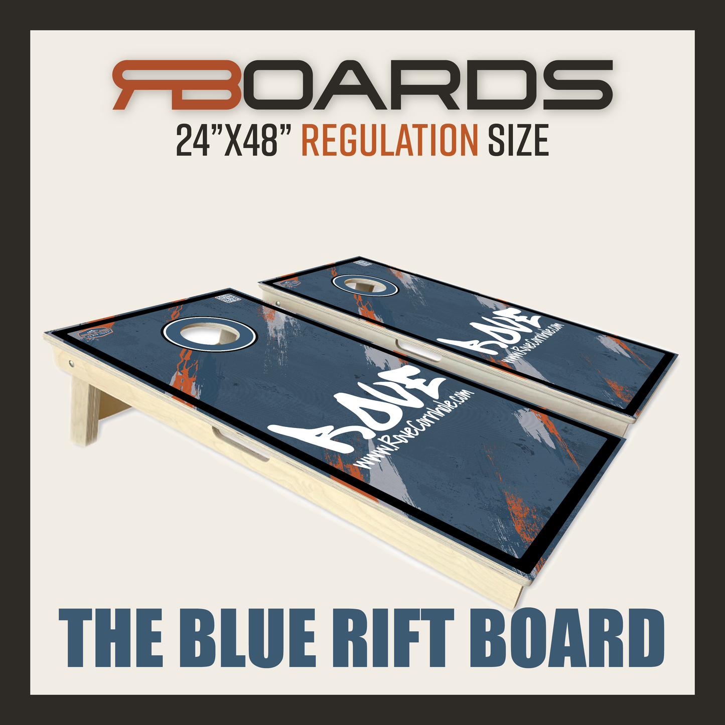 The Blue Rift Board | Regulation Size