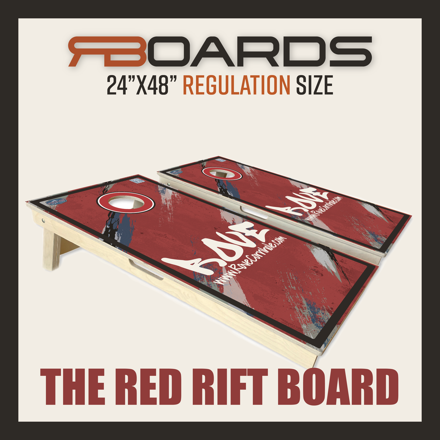 The Red Rift Board | Regulation Size